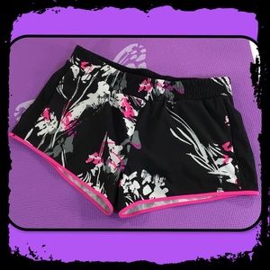 FABLETICS WORKOUT GYM SHORTS FLORAL PRINT M